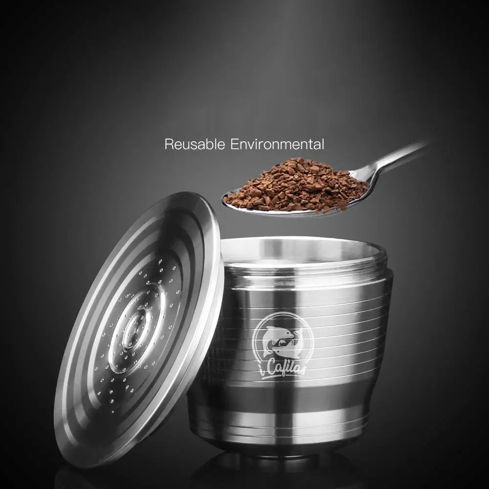 Капсулы Nespresso 3/4 шт./компл. многоразового использования с фильтром для кофемашины Nespresso фильтры для кофе Нержавеющая сталь многоразовые капсулы для кофемашины неспрессо