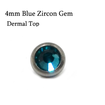Piece 100% Titanium Micro Dermal Anchor Internally Thread Opals Zircon CZ Gem Top Piercing Skin Diver Base Body Jewelry 16G