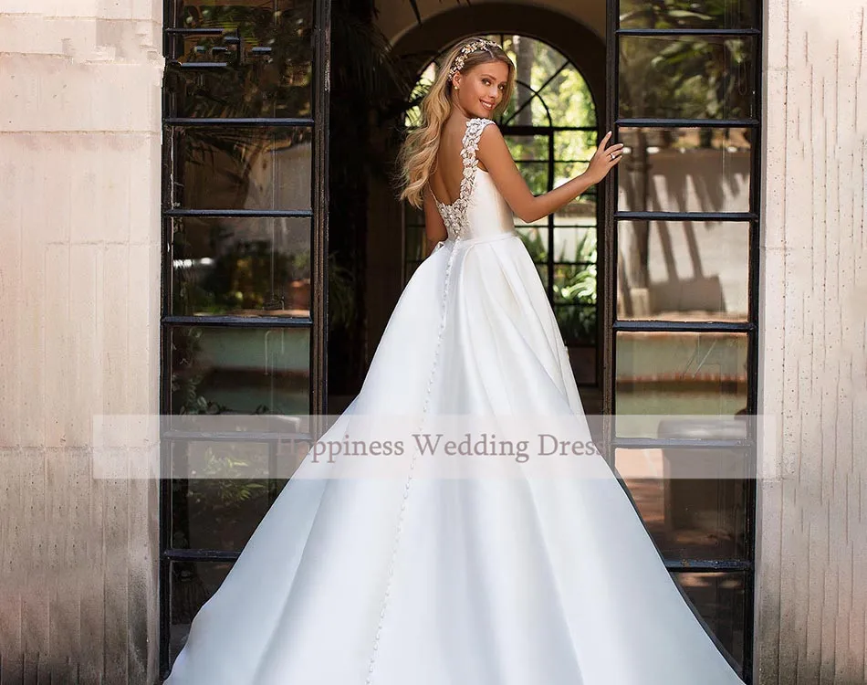 Booma-Satin-Wedding-Dresses-Long-Beach-Bridal-Gowns-Cap-Sleeve-Lace-Princess-Wedding-Party-Dresses-Plus (1)