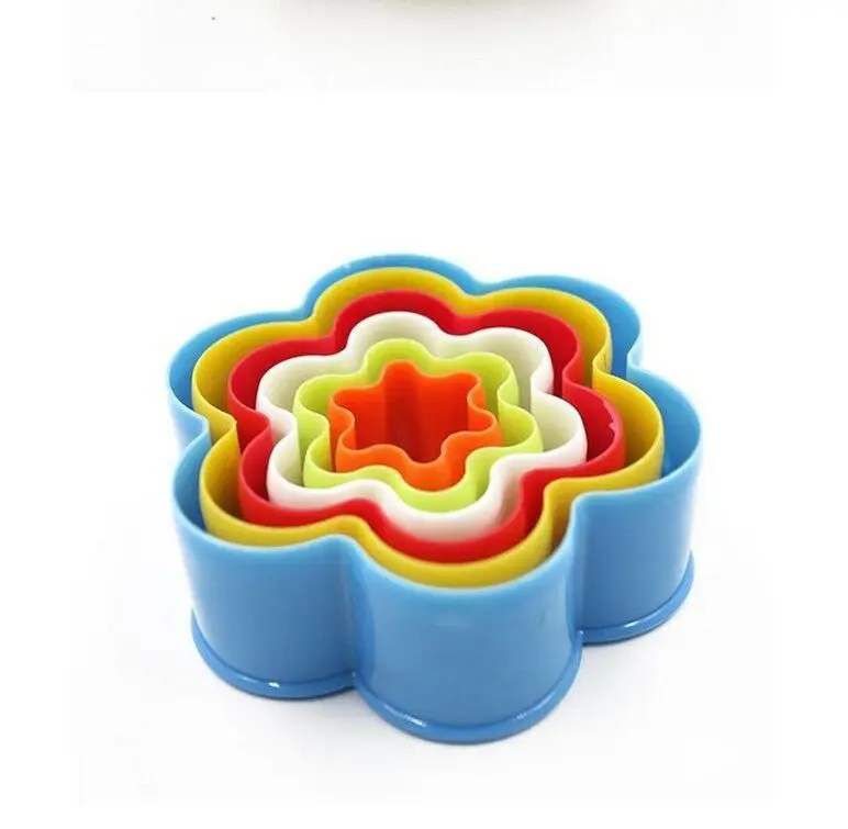 Пластиковый бытовой резак для печенья сливы 6 шт. Набор чашек кухонные принадлежности инструмент для выпечки моделирование формы для торта Форма для пончиков
