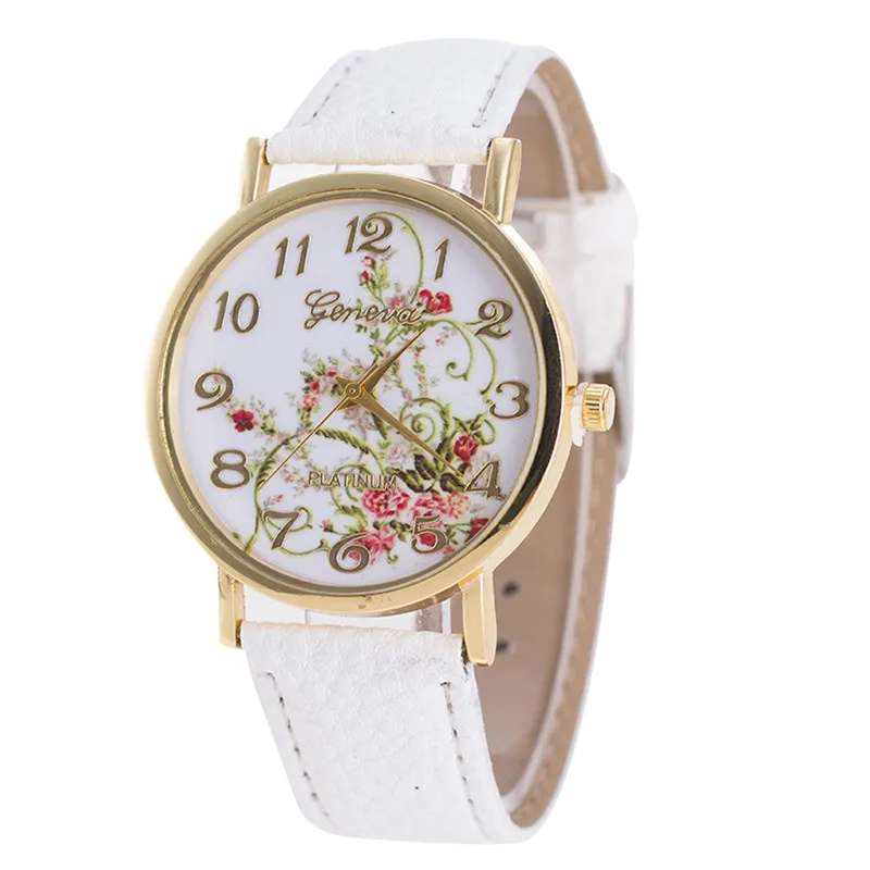 

PESIRM Flower Pattern Watch Women's Watches