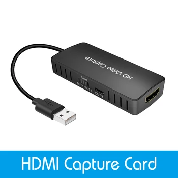 

Professional HDMI Game Video Capture Card, USB 2.0 Capture Device, 1080P 60fps Video & Audio Grabber, Broadcast Live And Record