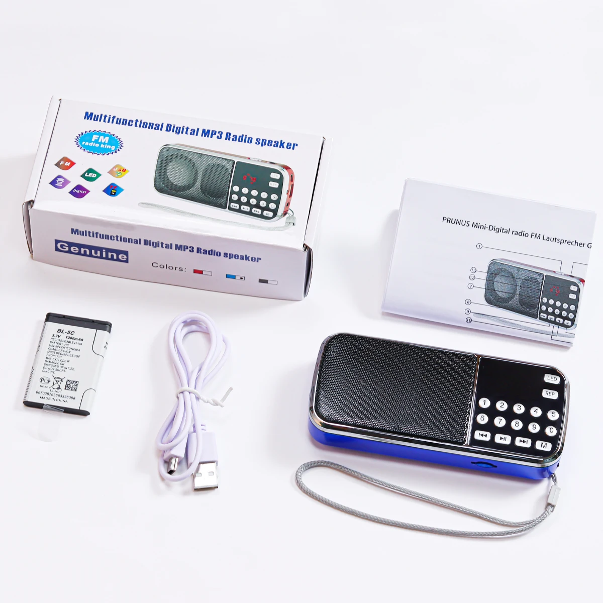 Мини Портативный FM Hi Fi USB SD MP3 радиоприемник PRUNUS J 189 цифровой карманный со скрытой