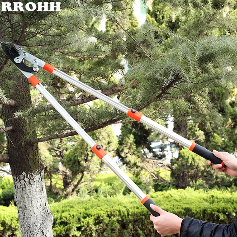 

Telescopic Garden Tree Pruning Shears High Branch Pruning Tool Long Reach Aluminium Handle Fruit Knife Picker Pruner