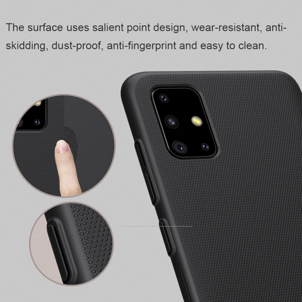 Для samsung Galaxy A51 A70s A50s A20s A10 A40 A50 A60 A90 M30s чехол шероховатый чехол NILLKIN ПК Матовый Жесткий для задней панели чехол Крышка