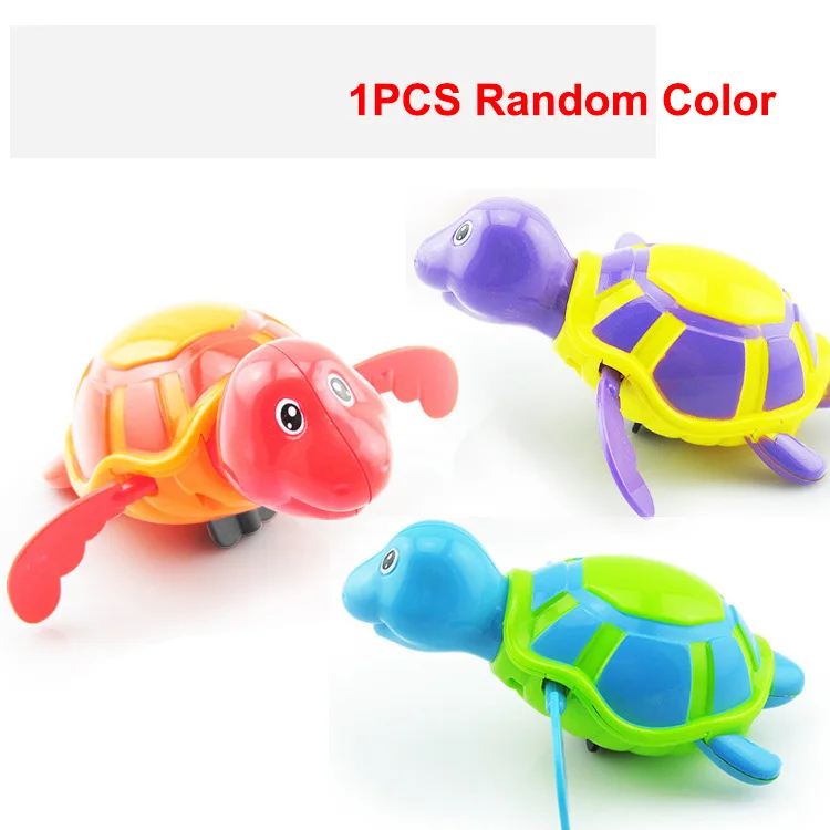 1Pcs Bath Toys Turtle Dolphin Baby Shower Baby Wind Up Swim Play Toy Swimming Pool Accessories Baby Play In Water Random Color 7