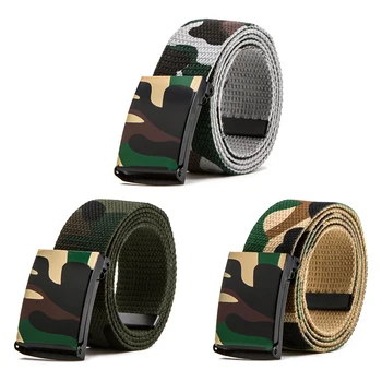 

Tactical Army Men Belts Metal Buckle Outdoor Camping Canvas Women Belts Elastic Green Unisex Belts ceinture homme pasek damski