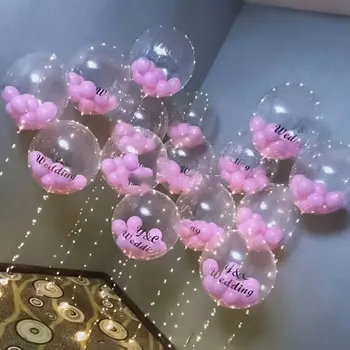 

Transparent Clear Balloon 10/18/20/24/36 inch Helium Inflatable Air Balls Gifts Favor Christmas Birthday Wedding Party Decor