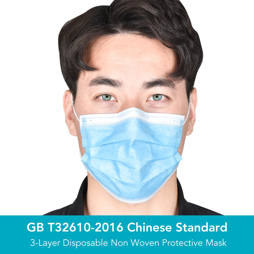 

100pcs Disposable Mask 3 Layers Filter Respirator Anti-Dust Mouth-muffle Bacteria Proof Flu Earloop Face Mouth Mask IN STOCK Hot