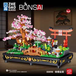 Série bonsaï de fleurs de cerisier, blocs de construction, briques, amis, créativité, cadeaux d'anniversaire et de noël pour enfants, nouvelle collection 
