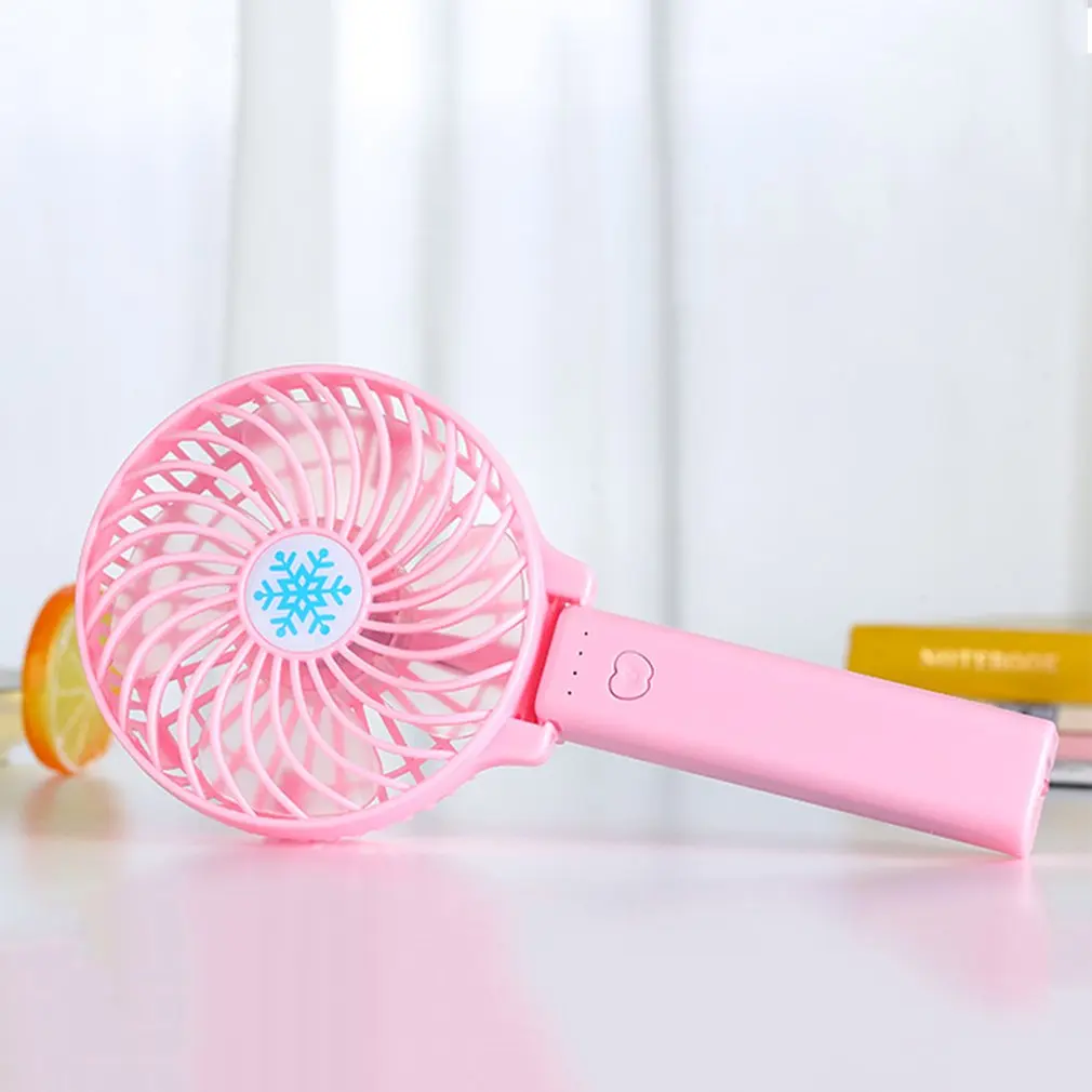 Portable Hand Fan USB Rechargeable Foldable Handheld Mini Fan Cooler 3 Speed Adjustable Cooling Fan Decor