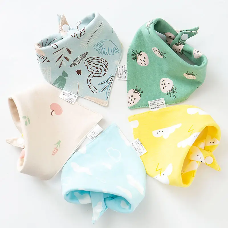 Civarua Kids 5Pcs/Lot Baby Bandana Drool Bibs 100% Organic Cotton Bibs for Boys & Girls, Super Soft Absorbent Feeding Bibs baby accessories doll	 Baby Accessories