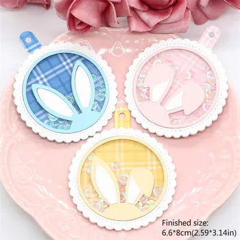 

KLJUYP Bunny Tags Metal Cutting Dies Scrapbook Paper Craft Decoration dies scrapbooking