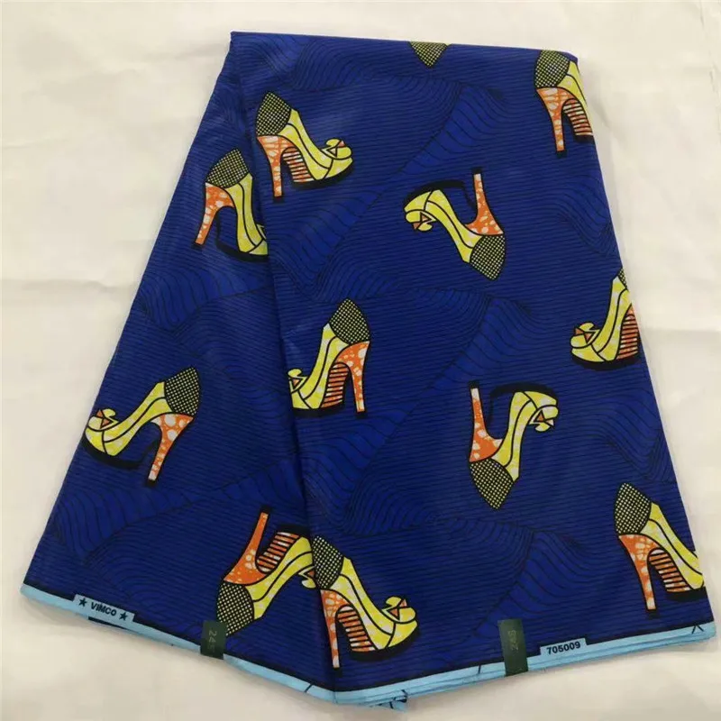 Анкара Африканский Воск Ткань 6 ярдов Хлопок нигерийский Гана стиль воск печати ткань для шитья Африканский платье 081808