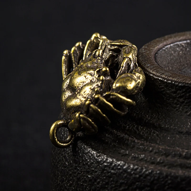 brass mini crab pendants (11)