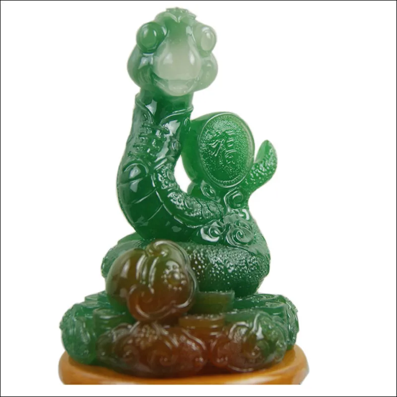 Китайский новый с двенадцатью знаками зодиака змея Ruyi имитация нефрита