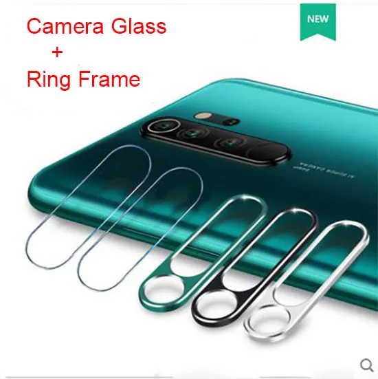 Закаленное стекло для объектива камеры Redmi Note 8 Pro металлическая защитная оправа