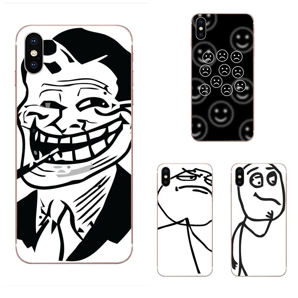 Мягкий ТПУ узор Rage Comics Face Meme для Huawei Honor 4C 5A 5C 5X 6 6A 6X 7 7A 7C 7X 8 8C 8S 9 10 10i 20 20i Lite Pro |