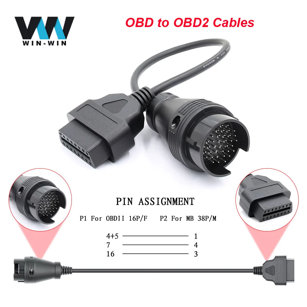Автомобильный Удлинительный кабель OBD к OBD2 диагностический сканер инструмент odb2