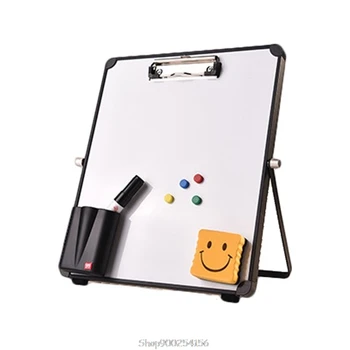 

Erasable Magnetic Whiteboard Desktop Message Board Reusable Stand Mini Easel with/without Clip for School Office O03 20 Dropship