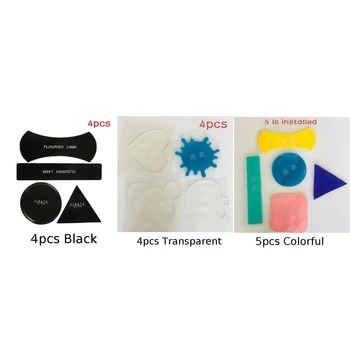 

1 Set Of Non-Slip Mat Car Mobile Phone Folding Bracket Stickers Pad Set Kit Non-toxic Flexible Car Interior Accessories