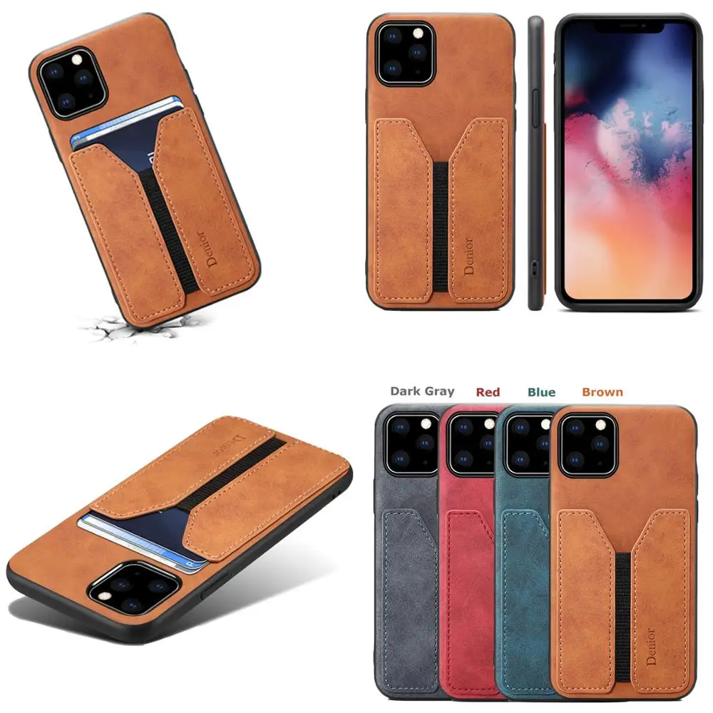 

Luxury CalfSkin pattern Card Holder Phone Case Border protection against falling case For iPhone 11/11Pro /11Pro Max/X XR XS