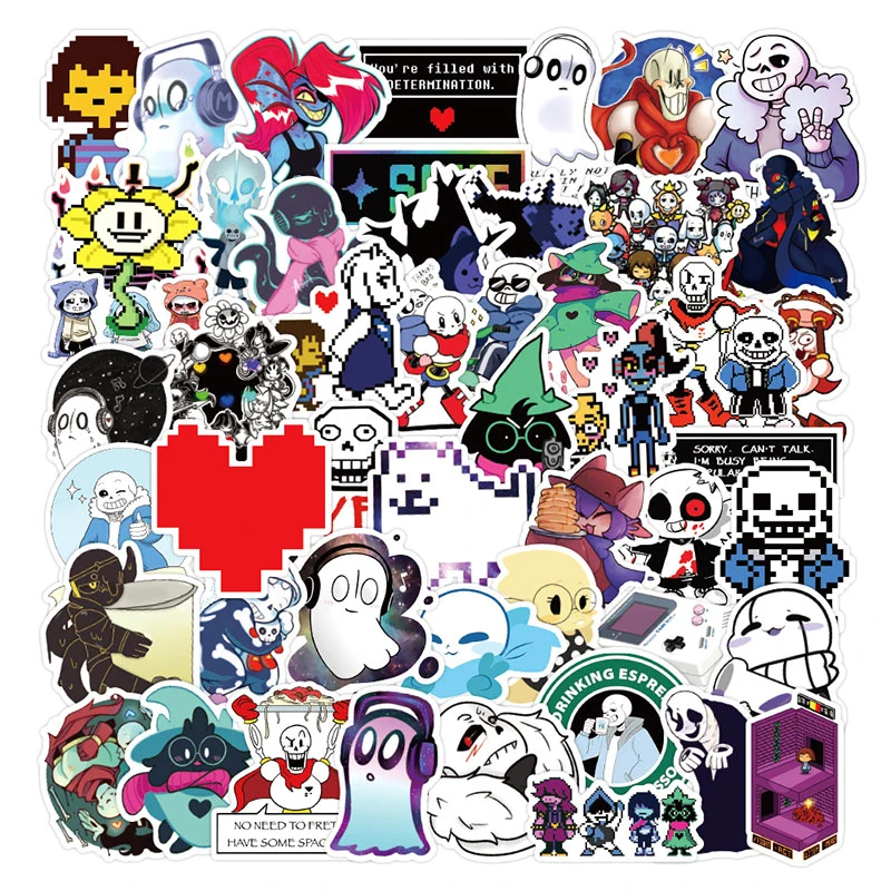50 шт./упак. Undertale Горячие игры этикетки наклейки для автомобилей мотоциклов