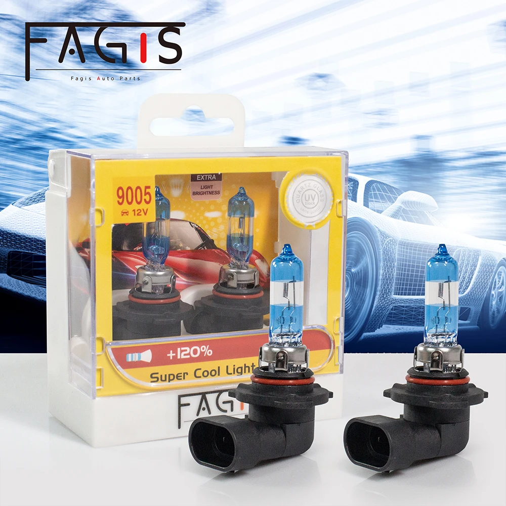 Fagis Hot Sale Lampada H3 H4 H7 Car Headlight Lamp 9005 HB3 9006 HB4 9012  Hir2 H8 H9 H11 Fog Lights Auto Halogen Bulbs