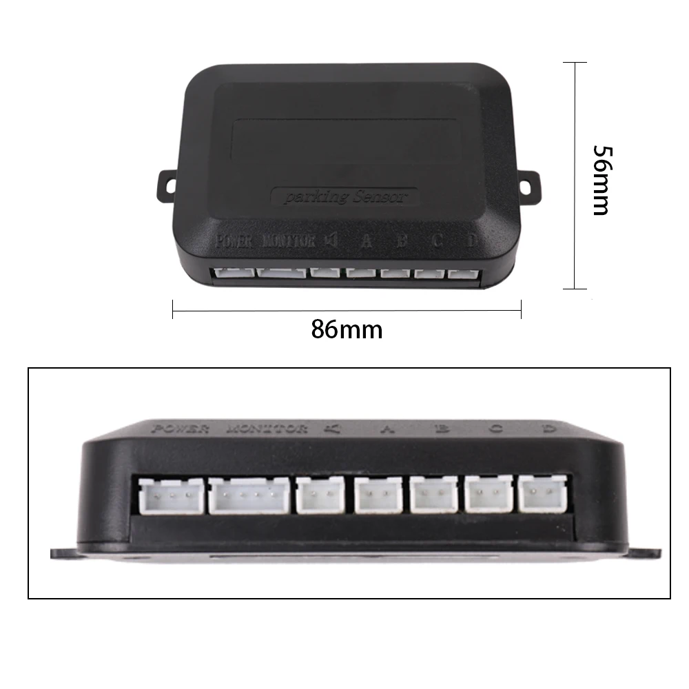 

4 Sensors Buzzer Car Parking Sensor Kit Reverse Backup Radar Sound Alert Indicator Probe System Car Parking Radar Monitor