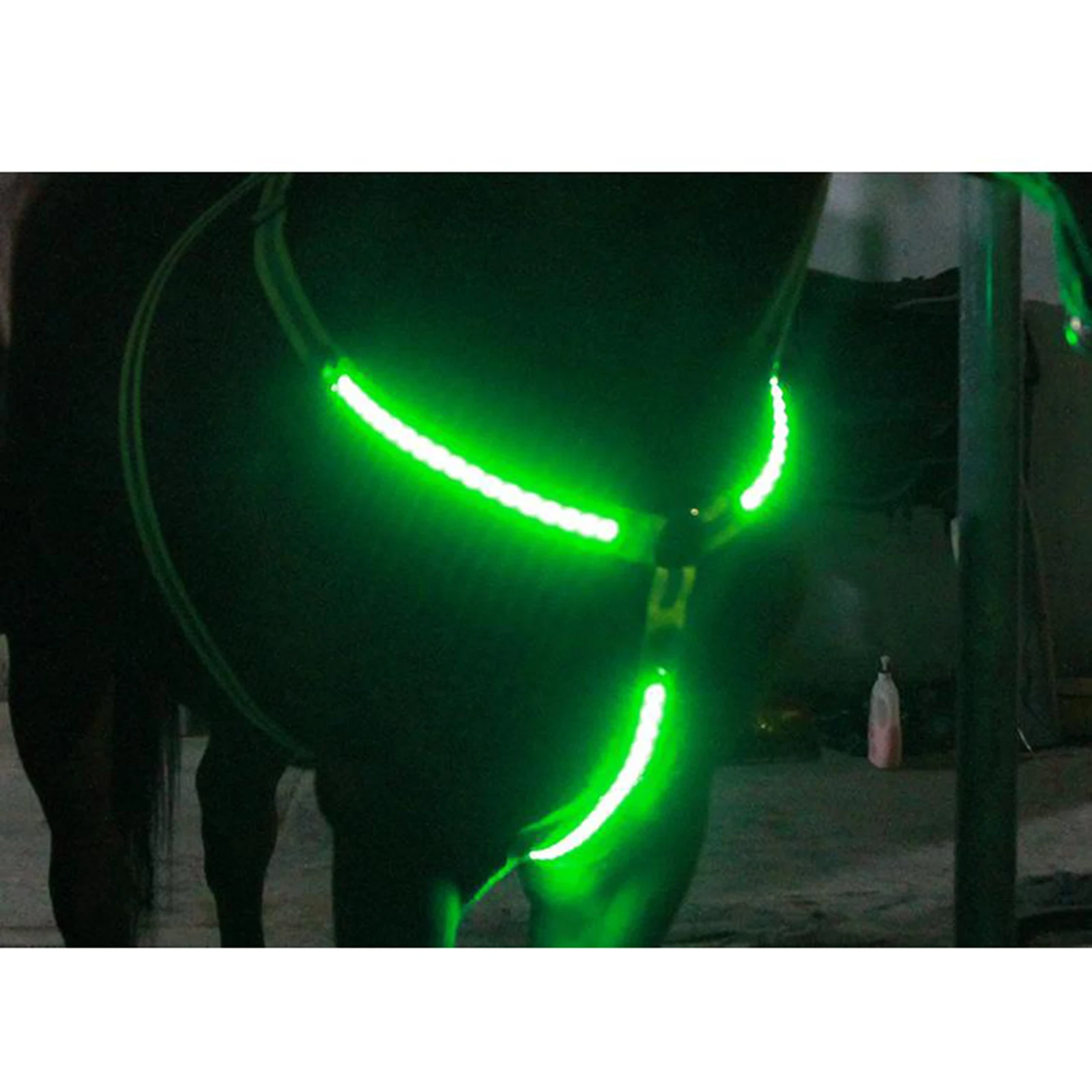 Em promoção! Diodo Emissor De Luz Cavalo Coleira Peitoral Ajustável Visibilidade Orçada Equestre De Segurança