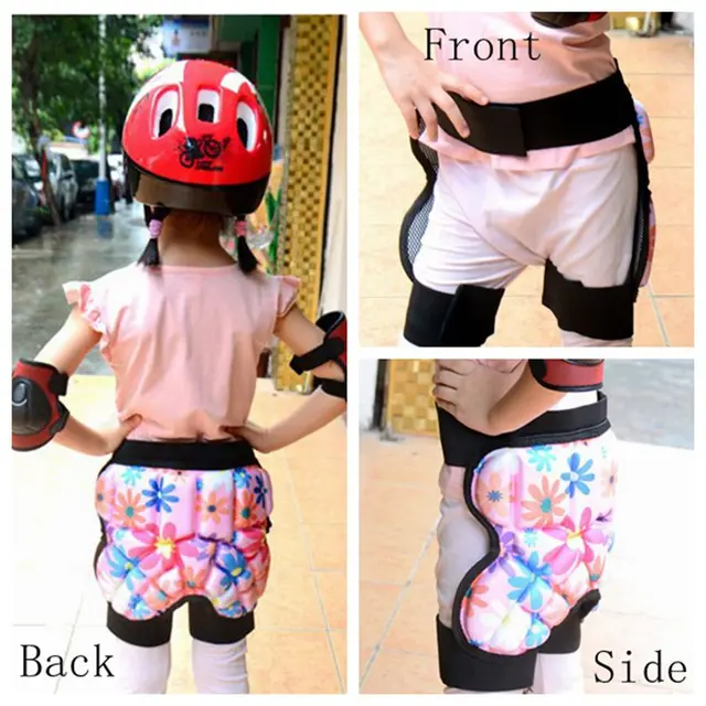 US $28.49 HotChildren Skiing Hip Padded Skateboard Snowboard Ski Hip Pad Shorts Ski Protection Gear Roller Le