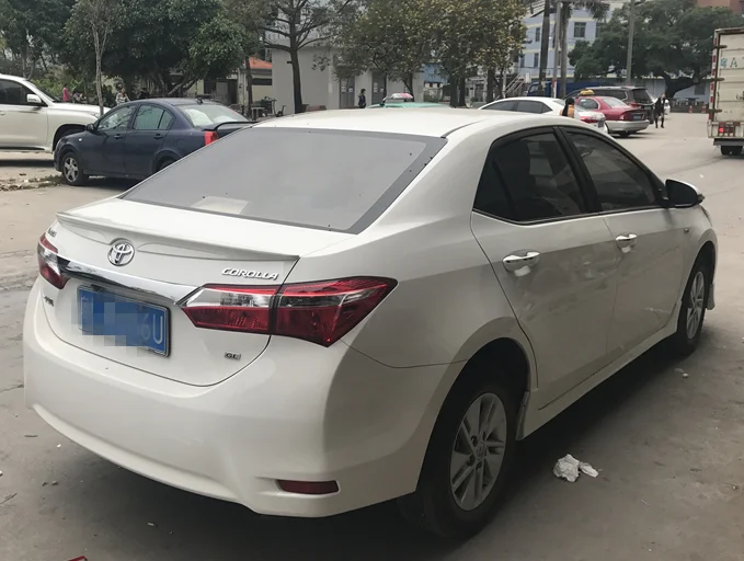 Спойлер для toyota corolla, задний багажник, крыло до, высококачественный АБС-пластик, спойлер, по цвету грунтовки