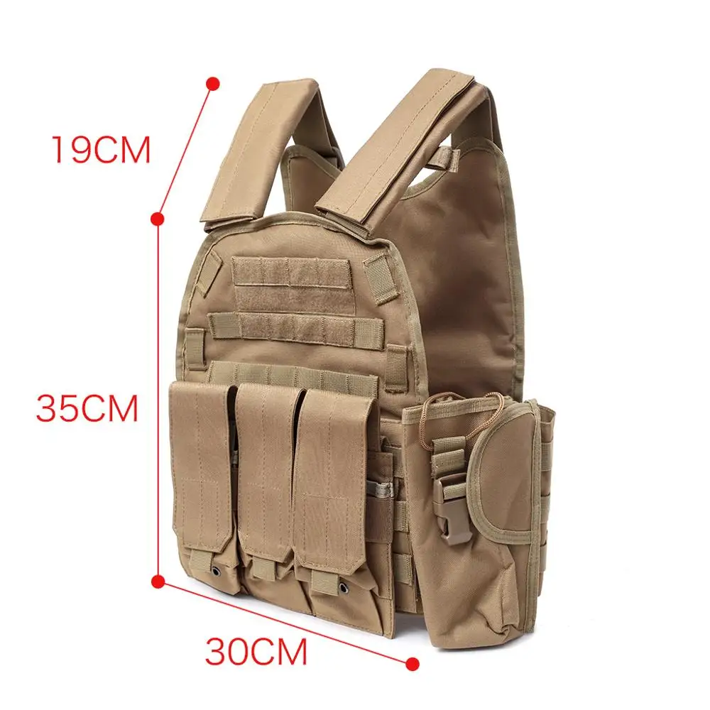 6094 Тактический Жилет Molle 900D нейлоновый бронежилет охотничья пластина для страйкбола 094K M4 чехол боевое снаряжение Мультикам