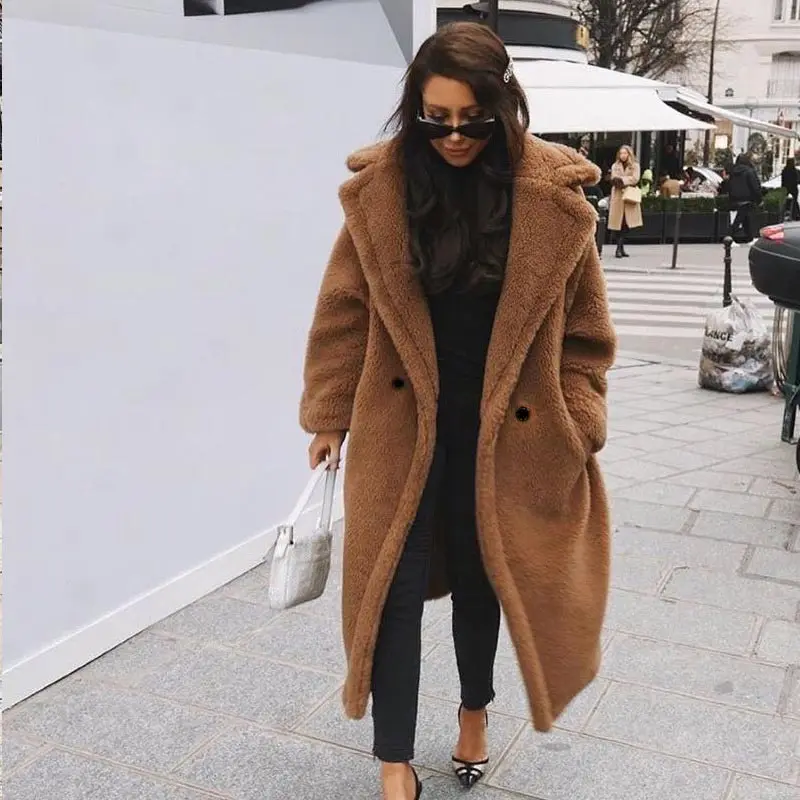 Manteau En Fausse Fourrure Pour Femme - Marque Dressbarn, Taille L, Neuf Sans étiquette