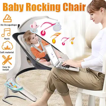 

2 in 1 Multifuntional Safety Electric Baby Cradle Rocking Chair Music Rocking Chair Soothing the Baby Sleep For Newborn Sleeping