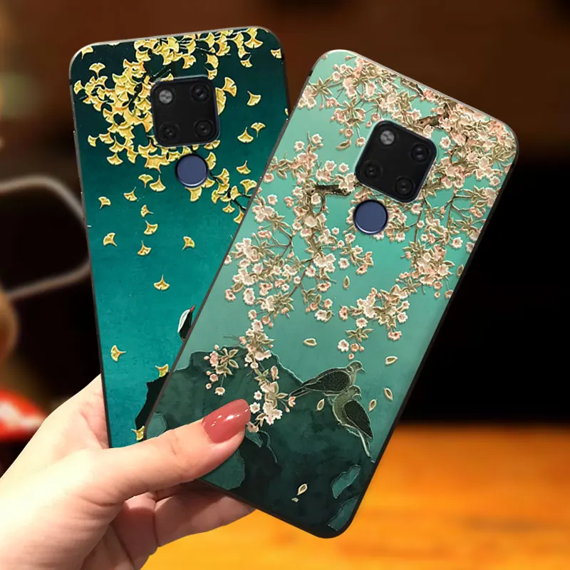 Мягкий чехол для Huawei Honor 20 Pro View 30 20i 10 Lite 9X 9i 10i Magic 2 Nova 5Z 6 5T 4 5i Y9S с 3d-тиснением