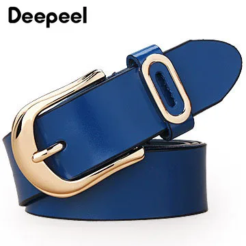 Deepeel/1 шт., 3,3 см* 105-115 см, женские ремни из натуральной воловьей кожи, сплав, квадратная пряжка, декоративный широкий пояс для отдыха YB600