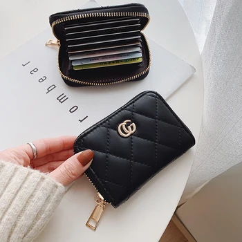 

Zipper ID Credit Card Wallet Vintage Cash Holder Organizer Case Card Pack Cheap Business Credit Card Holder обложка на паспорт