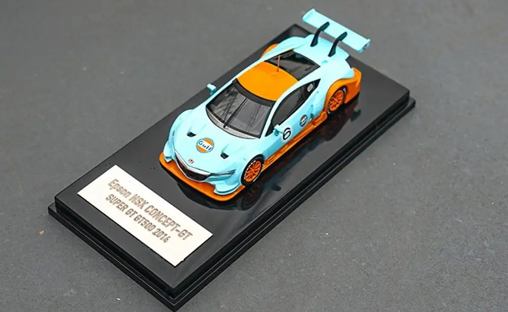 1/64 Honda NSX CONCEPT-GT GT500 Гоночная машина, версия для литья под давлением, модель автомобиля, игрушка