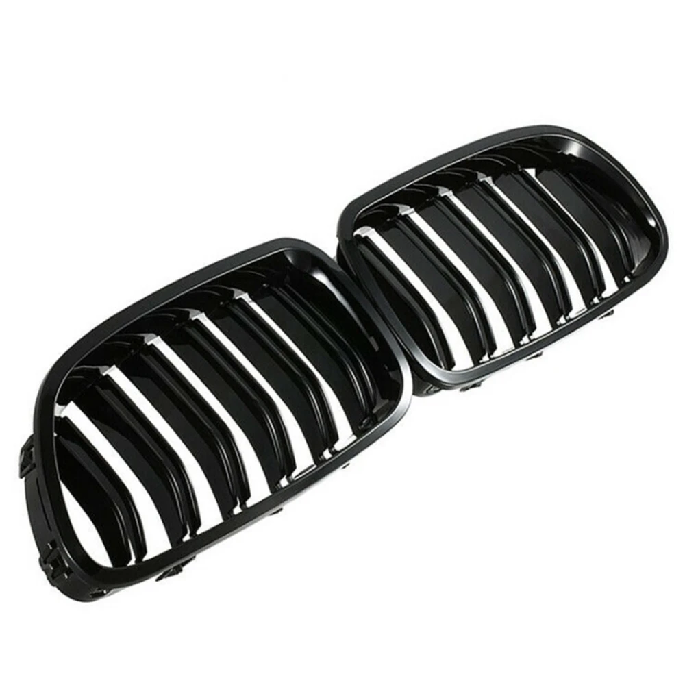 Dual Slat Grill Grille Gloss Black Kidney Sport for BMW F10 F18 F02 F11 M5 10-15 Car Accessories Replacement Part