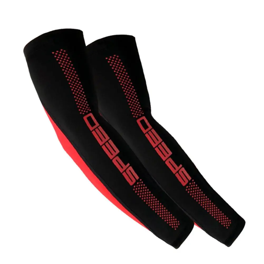 2 Pcs Men Arm Sleeves Sports Volleyball Cuffs Running UV Protection Arm Sets Sports Sunscreen Riding Sleeves