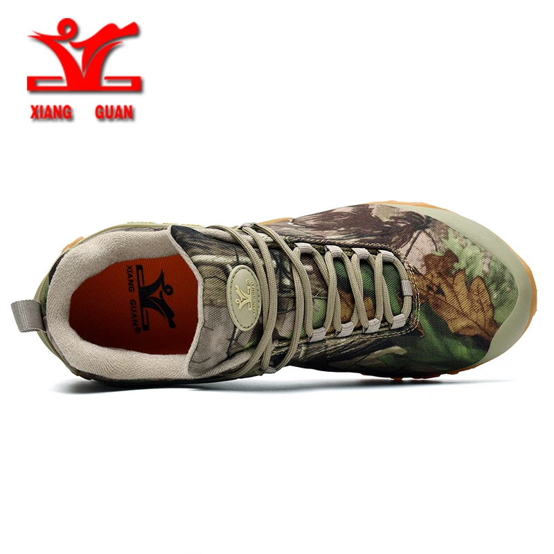 XIANGGUAN/Мужская походная обувь; уличная водонепроницаемая охотничья обувь; походные тактические ботинки; нескользящая износостойкая обувь для скалолазания; женская обувь
