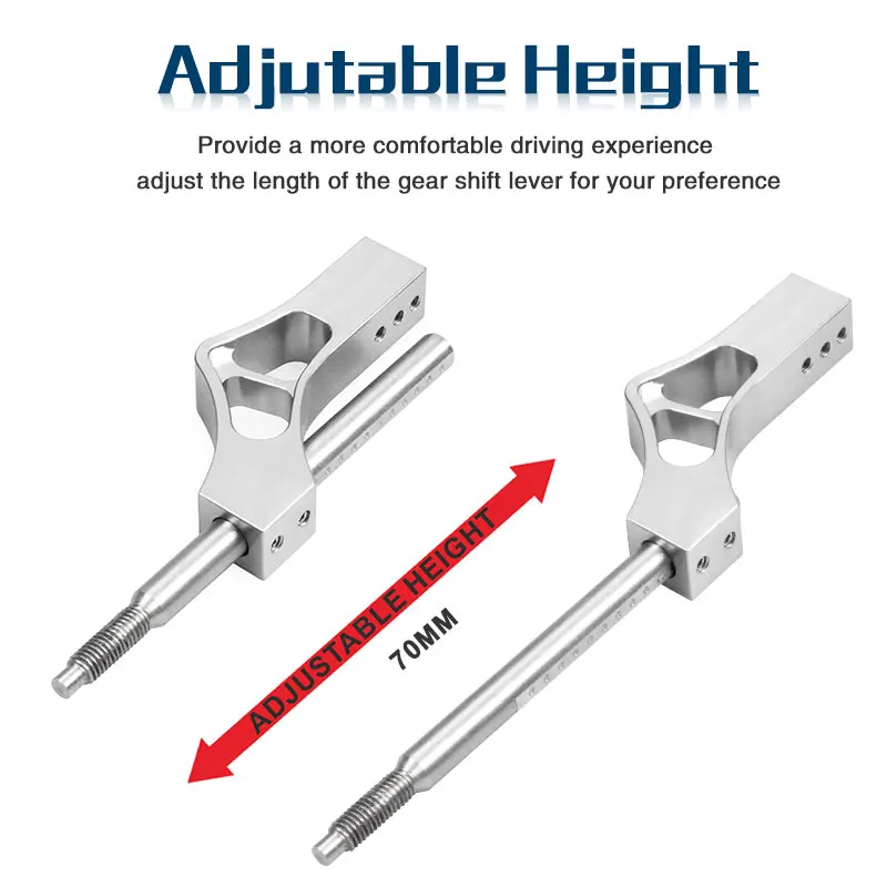 Алюминиевая ручка переключения передач для автомобиля, подходит для большинства универсальных автомобилей SK089