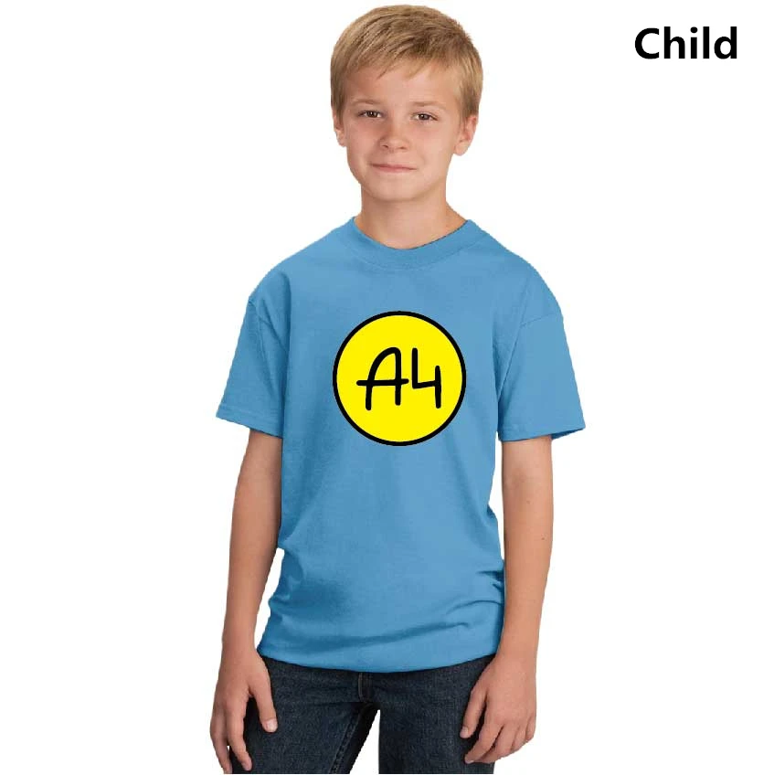 Family Outfits Lamba Merch Children T-Shirt Logo Cute Summer A4 Cotton Soft Tops Youth