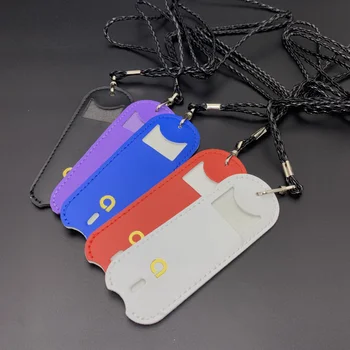 

Leather Neck Lanyard for Ammo Electronic Cigarette Accessories Carrying Pouch Pocket Case Bag for Ammo Kit Small Pod Vape 50PCS