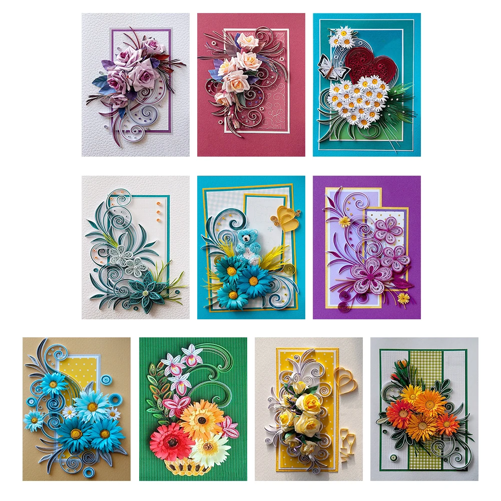 12 Packs, DIY Greeting Cards Diamond Painting Kits For Adults Flower  Christmas Thanksgiving Cards Rose Rhinestone Art Cards For Beginner  Rhinestone Do