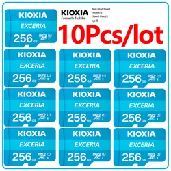 Toshiba Kioxia – carte mémoire Flash 64 go micro sd, haute vitesse de lecture 100 mo/s, 10 pièces/lot, U1 R100 C10 