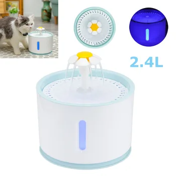 

2.4L 2 Style Automatic Cat Water Fountain For Pets Water Dispenser Large Spring Drinking Bowl Cat Automatic Feeder Drink Filter