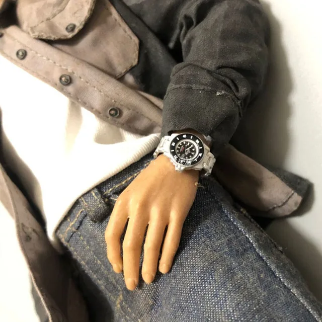 One Piece 1/6 Scale Male Soldier Scene Accessory Military Figure Fashion Miniature Mini Watch for 12 inch Action Figure Body 5