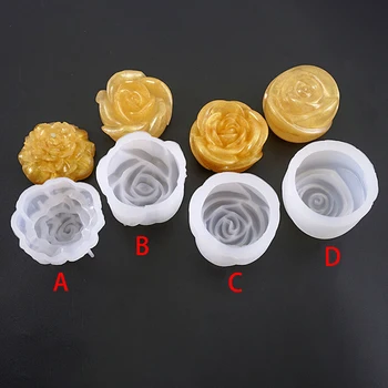 

Resin Jewelry Silicone Mold Rose Flowers Pendant DIY Making Jewelry Craft Tool